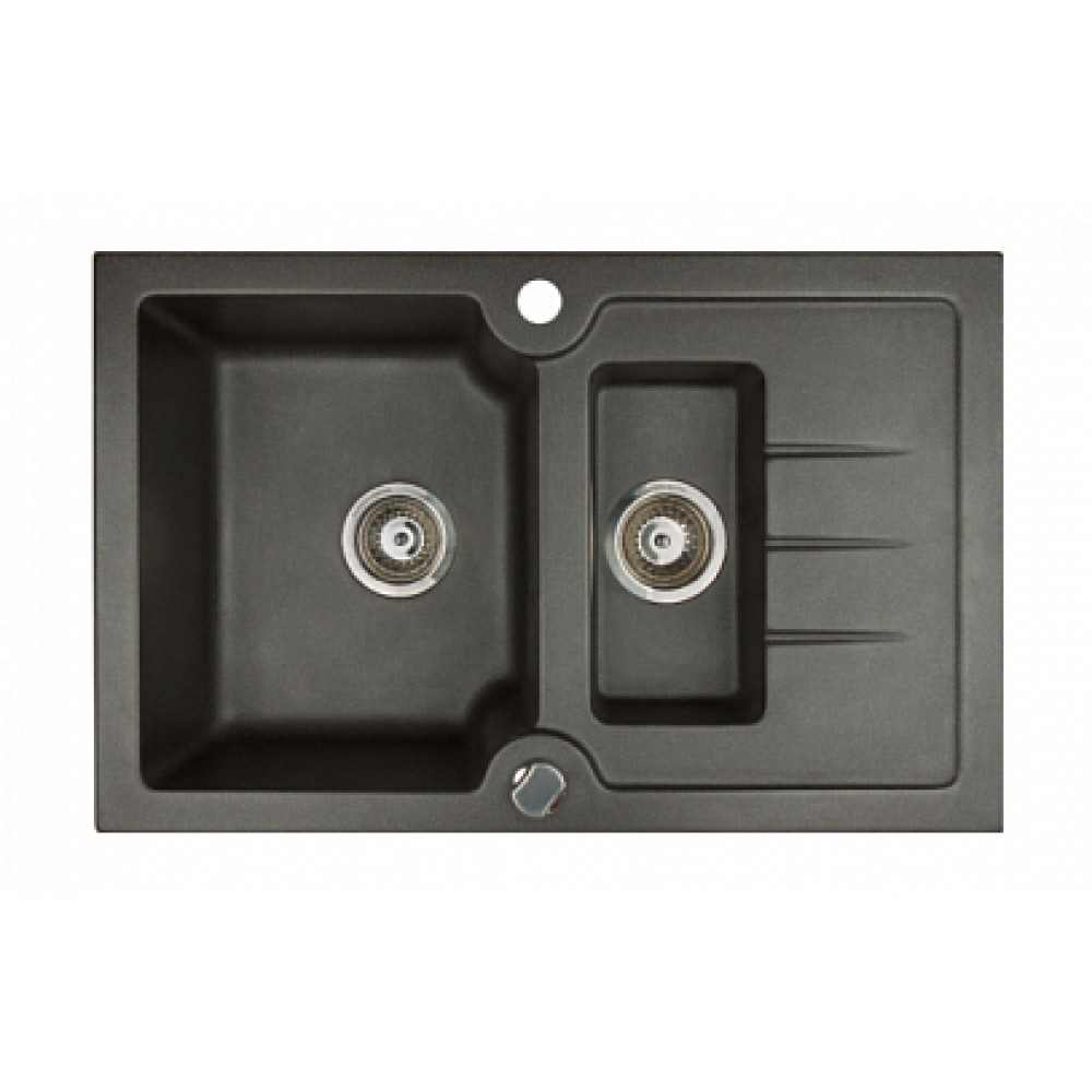 Кухонная мойка KUPPERSBERG modena 1,5b1d black metal.