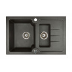 Кухонная мойка KUPPERSBERG modena 1,5b1d black metal.