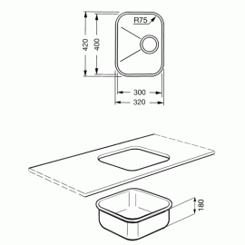 Кухонная мойка SMEG um30ot
