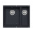 Кухонная мойка ZIGMUND & SHTAIN integra 500.2 черный базальт