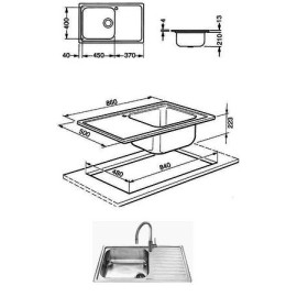 Кухонная мойка SMEG lg861d