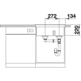 Кухонная мойка BLANCO PLEON 6 Split 521693 белый