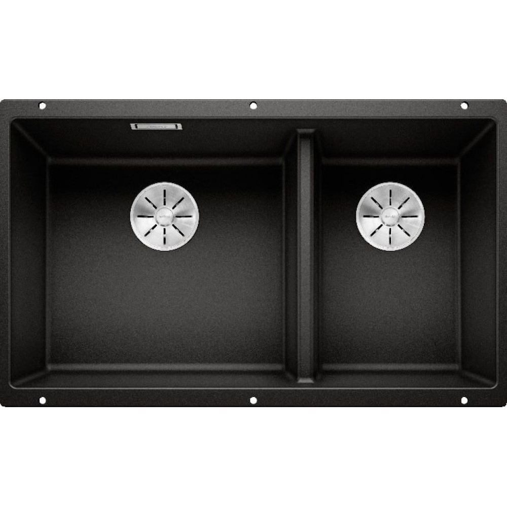 Кухонная мойка Blanco SUBLINE 480/320-U черный c отв.арм. InFino (арт.525993)