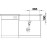 Кухонная мойка BLANCO SUBLINE 700-U SILGRANIT темная скала с отв.арм. InFino (арт.523443)