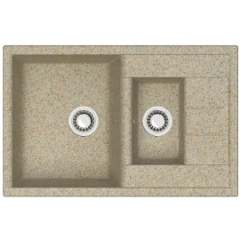 Кухонная мойка ZETT lab 210/Q5 песок T210Q005