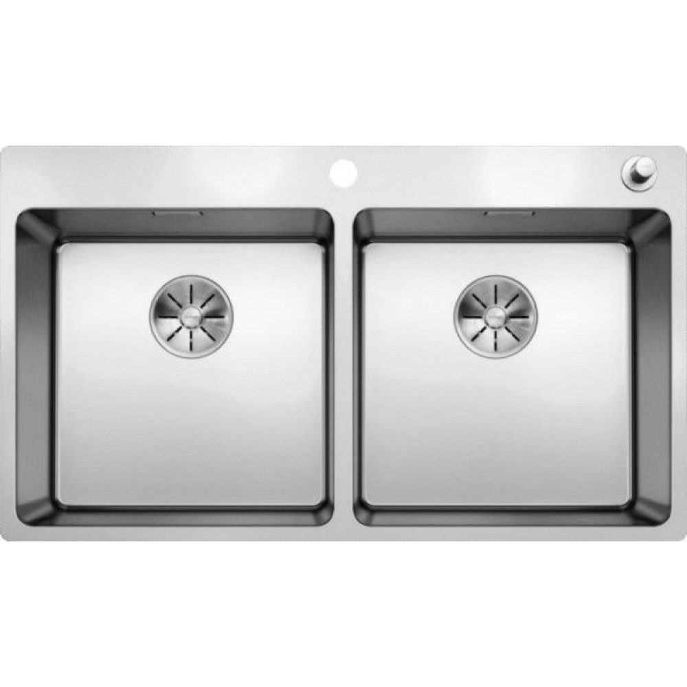 Кухонная мойка Blanco ANDANO 400/400-IF-A нерж. сталь зеркальная полировка с кл.-авт. InFino (арт.52