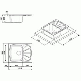 Кухонная мойка SMEG lse611av-2