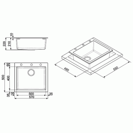 Кухонная мойка SMEG lse61av-2