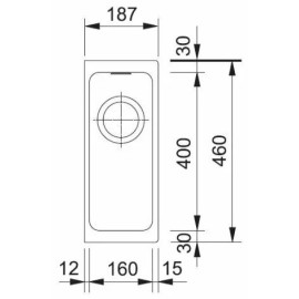Кухонная мойка FRANKE KBG 110-16 35'' сахара cтоп-вентиль (125.0298.831)