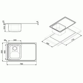Кухонная мойка SMEG sp791dra