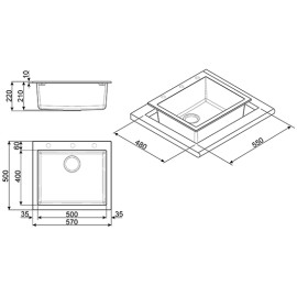 Мойка SMEG VZ57AV