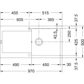 Кухонная мойка FRANKE MRG 611-L сахара (114.0066.675)