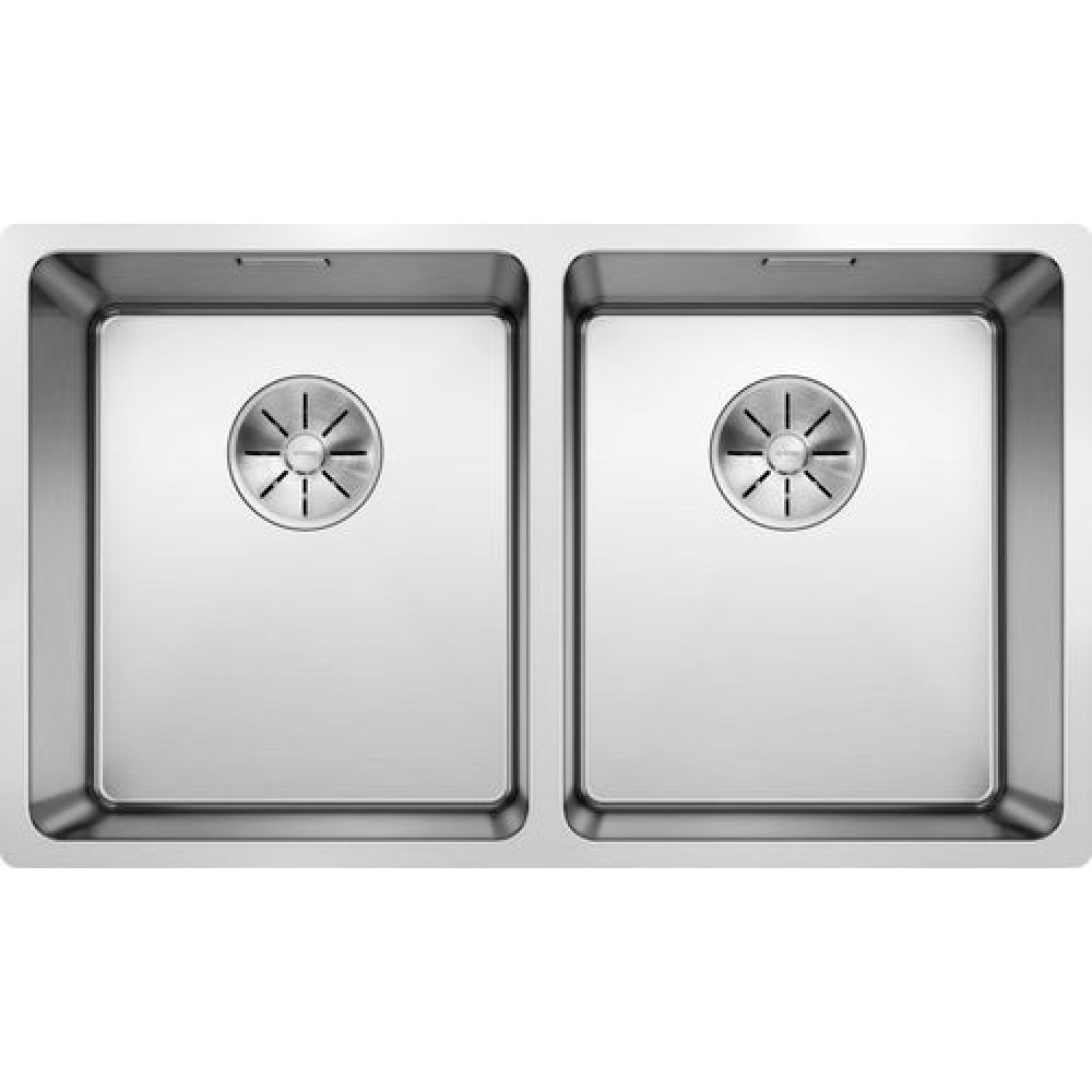 Кухонная мойка Blanco ANDANO 340/340-U нерж.сталь полированная с отв. арм. InFino (арт.522983)