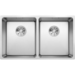 Кухонная мойка Blanco ANDANO 340/340-U нерж.сталь полированная с отв. арм. InFino (арт.522983)