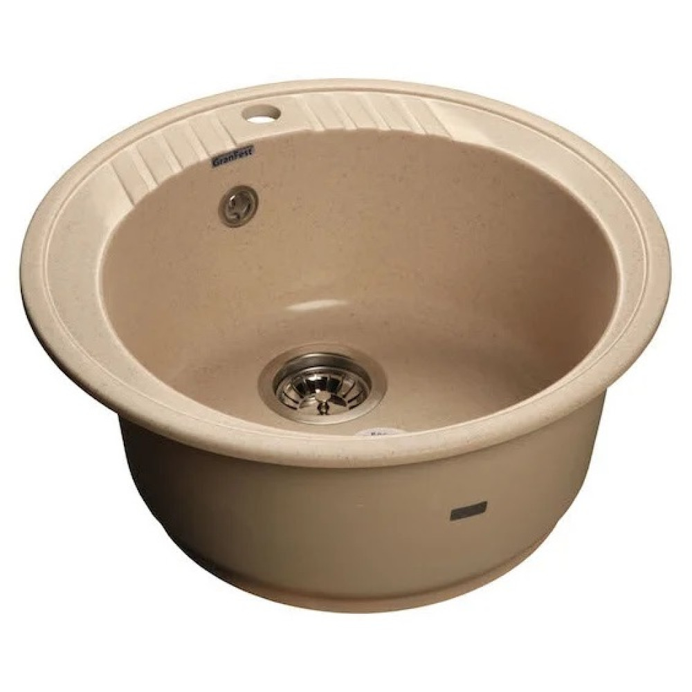 Кухонная мойка GRANFEST Rondo GF-R520 бежевый