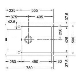 Мойка FRANKE 114.0369.152 FRANKE MRG 611D 3,5" сахара, обрачив., вентиль-