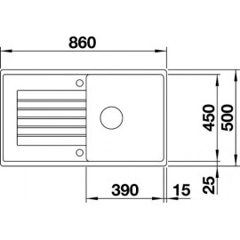 Мойка BLANCO 520516 BLANCO ZIA 5 S жасмин