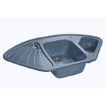 Кухонная мойка GRANFEST Corner GF-C1040E графит