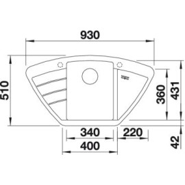 Кухонная мойка BLANCO zia 9e (514763)