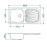 Кухонная мойка ALVEUS Basic 80 LEI-60 860X435 (в комплекте с сифоном)