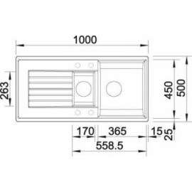 Мойка BLANCO 520632 BLANCO ZIA 6S SILGRANIT жемчужный