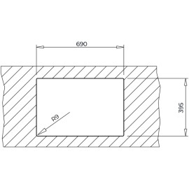Кухонная мойка TEKA RADEA R10 70.40 M-TG DARK GREY (115230055)