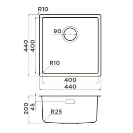 Кухонная мойка OMOIKIRI Tadzava 44-U/I-GM Ultra (4993265)