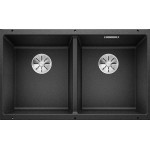 Кухонная мойка Blanco SUBLINE 350/350-U SILGRANIT антрацит с отв.арм. InFino (арт.523574)