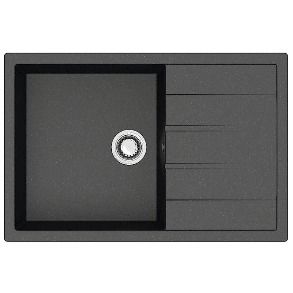 Кухонная мойка ZETT lab 161/Q4 черный T161Q004