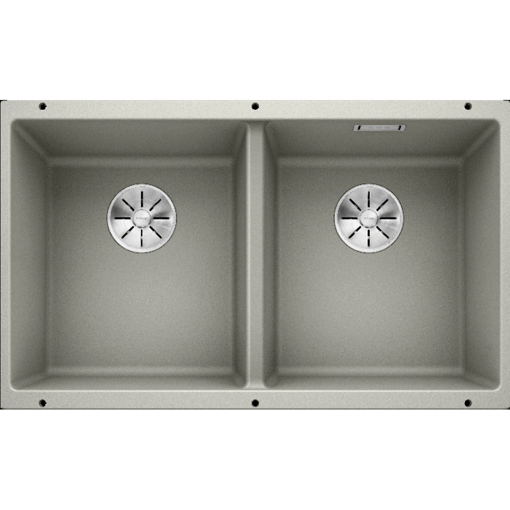 Кухонная мойка Blanco SUBLINE 350/350-U SILGRANIT жемчужный с отв.арм. InFino (арт.523577)