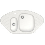 Кухонная мойка ZETT lab 23/Q1 белый лед T023Q001