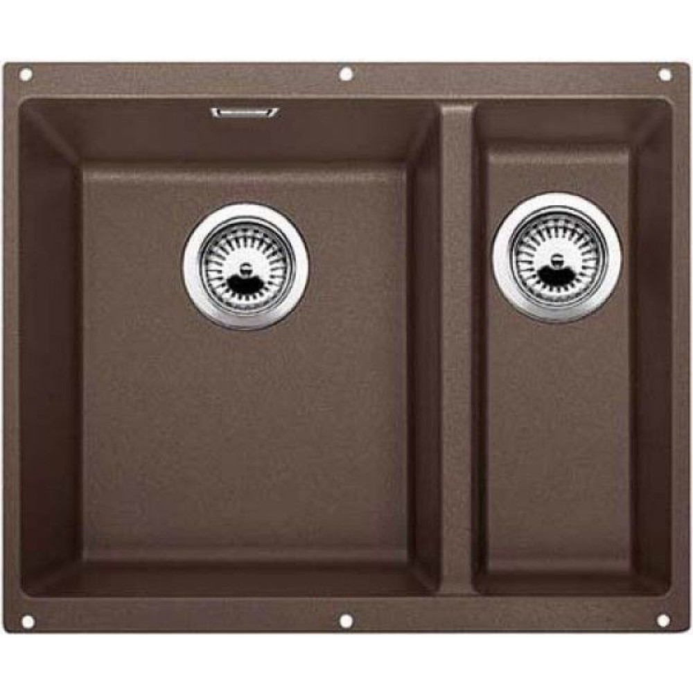 Кухонная мойка Blanco SUBLINE 340/160-U SILGRANIT кофе (чаша слева) с отв.арм. InFino (арт.523557)