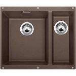 Кухонная мойка Blanco SUBLINE 340/160-U SILGRANIT кофе (чаша слева) с отв.арм. InFino (арт.523557)