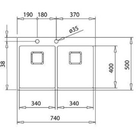 Мойка кухонная Teka FORLINEA RS15 2B 740 (art 115030011)
