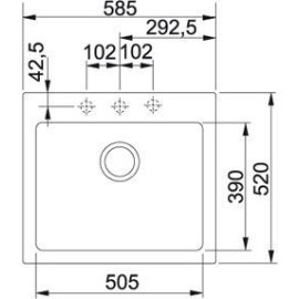 Кухонная мойка FRANKE mrg 610-58 (114.0060.683) бежевая