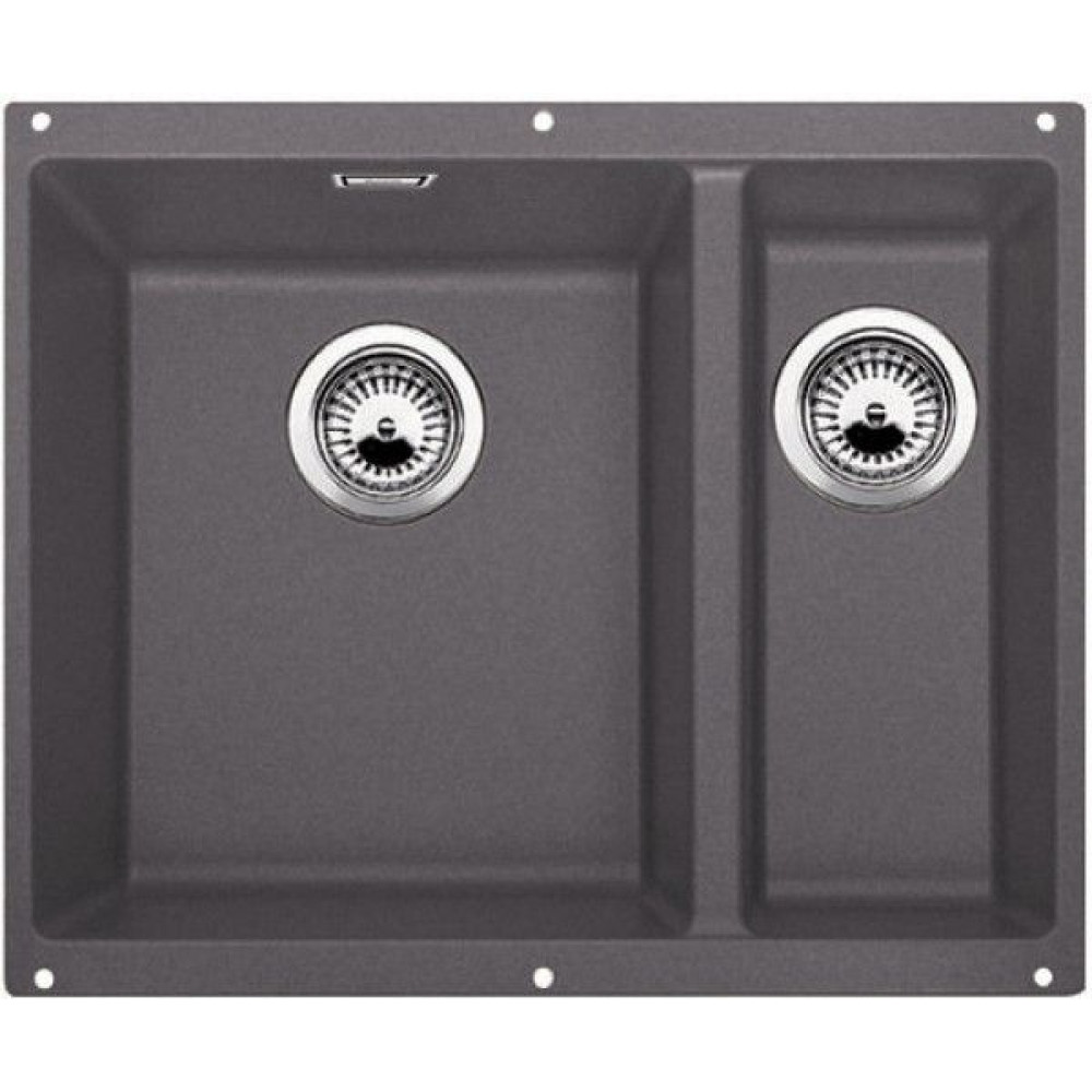 Кухонная мойка BLANCO SUBLINE 340/160-U SILGRANIT 523549 темная скала