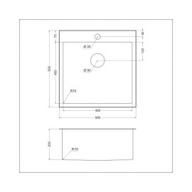 Кухонная мойка EMAR EMB-117A PVD Nano Satine