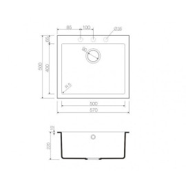 Кухонная мойка OMOIKIRI Bosen 57-PL (4993221)