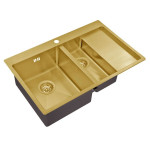 Кухонная мойка ZORG SZR 5178-2-L BRONZE
