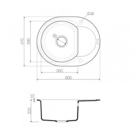 Кухонная мойка OMOIKIRI Sakaime 60E-DC (4993205)