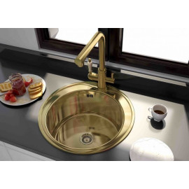 Кухонная мойка ZORG INOX PVD SZR-510/205 бронза