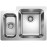 Кухонная мойка Blanco Supra 340/180-IF нержавеющая сталь полированная 523366