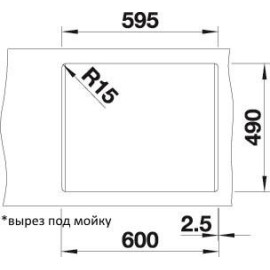 Кухонная мойка Blanco PLEON 6 шампань (арт.521685)