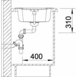 Мойка BLANCO 513799 ENOS 40 S антрацит SILGRANIT мойка