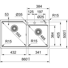 Кухонная мойка FRANKE UBG 620-86 сахара (114.0582.287)