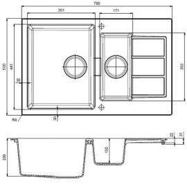 Кухонная мойка FRANKE SID 651-78 кофе (114.0489.241)