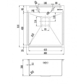 Кухонная мойка OMOIKIRI akisame 46-lg 4993081