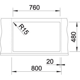 Кухонная мойка Blanco LEXA 8 SILGRANIT PuraDur серый беж гранит 524967
