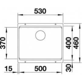 Кухонная мойка Blanco ETAGON 500-U SILGRANIT PuraDur жемчужный гранит 522230