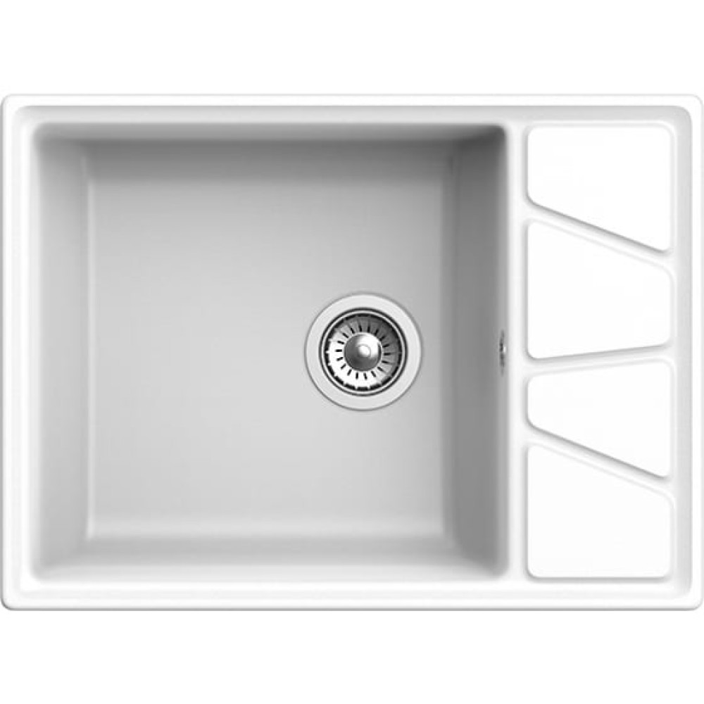Кухонная мойка GRANFEST GF-V-680L белый